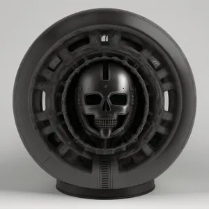 Black Metal Circle Device with 3D Technology Filter