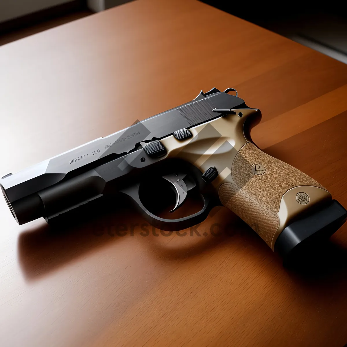 Picture of Protective Military Handgun: Powerful Gas-Powered Revolver