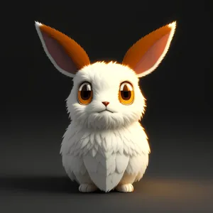 Fluffy Bunny with Cute Furry Ears
