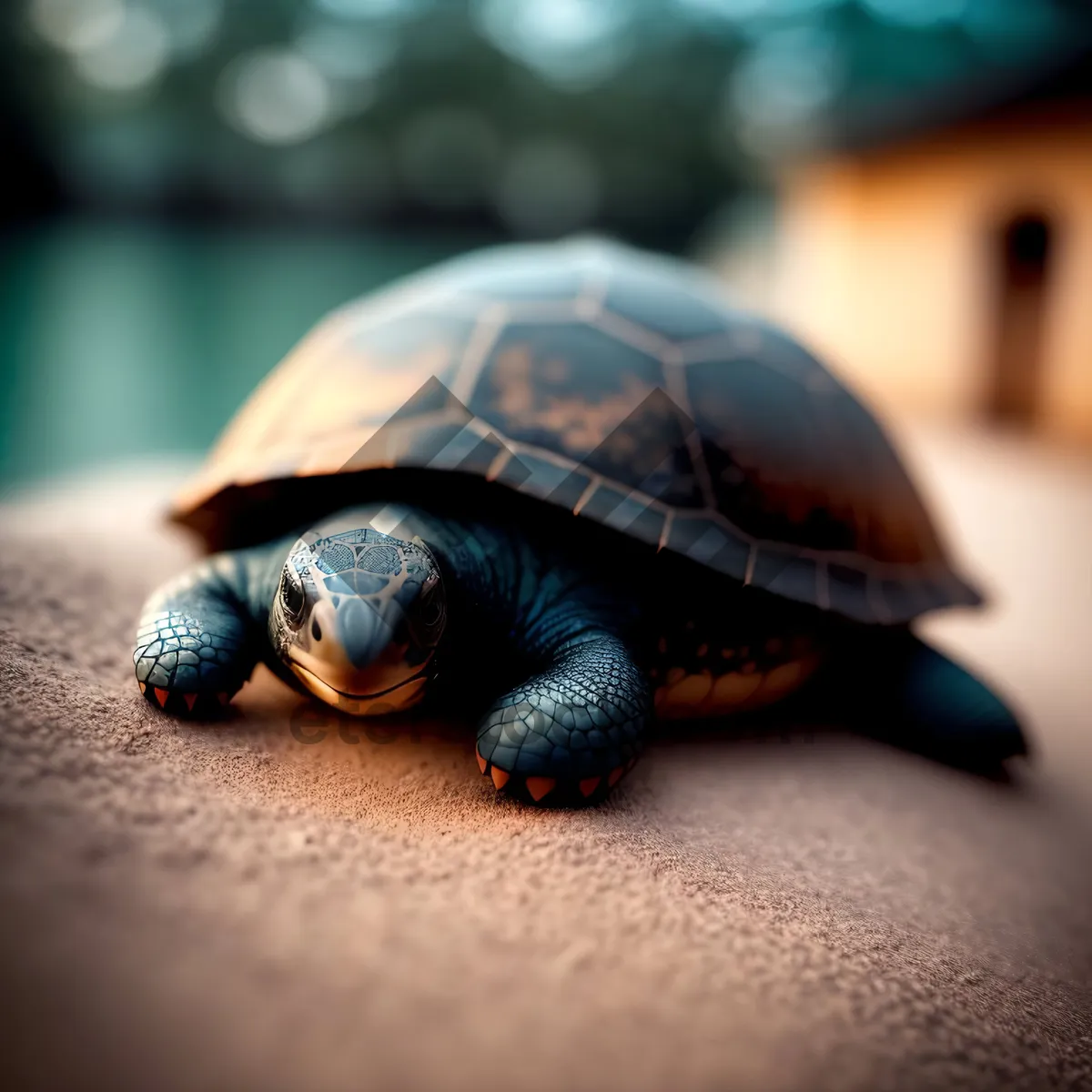 Picture of Slow-shell Reptile: Terrapin Tortoise - A Cute, Hard-Scaled Amphibian