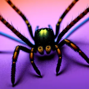 Yellow Garden Spider on Flower Petal