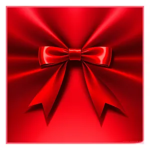 Sleek Silk Ribbon Gem Graphic - Festive Celebration Icon