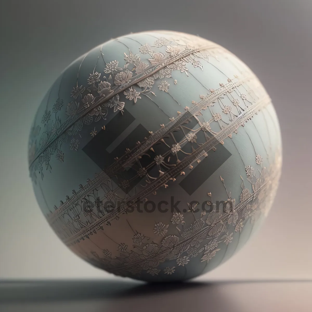 Picture of Global 3D Croquet Ball on Earth's Map