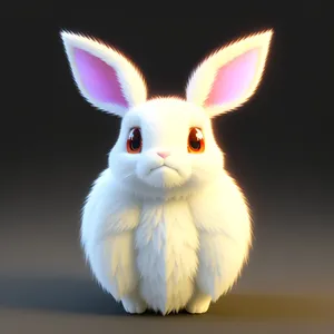 Fluffy Easter Bunny Watching, Cute Pet