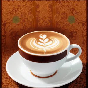 Dark Caffeine Cup on Table with Spoon