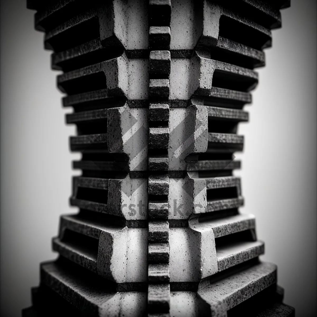 Picture of Dark Gear Stack: Mechanical Device in Motion