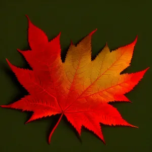 Vibrant Autumn Foliage in Maple Forest