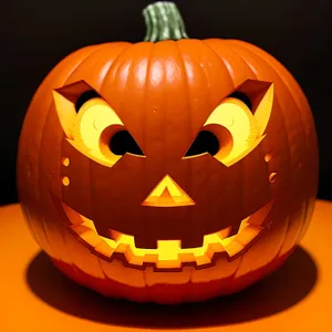 Spooky Smiling Jack-o'-Lantern Candle Decoration