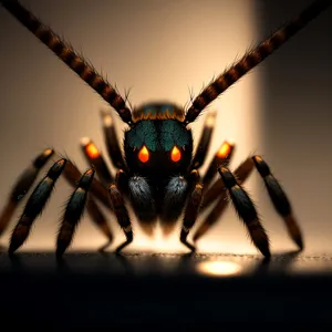 Black Widow Spider - Close-Up Wildlife Shot