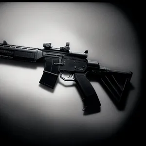 Deadly Arsenal: Advanced Assault Rifle in Action
