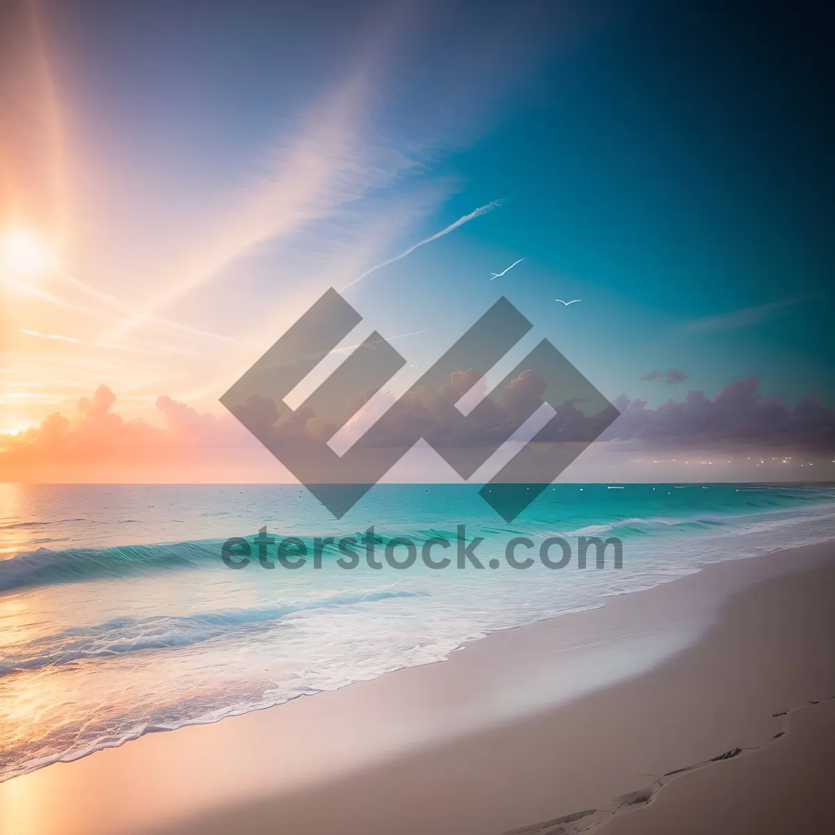 Picture of Serene Sunset Beach Escape