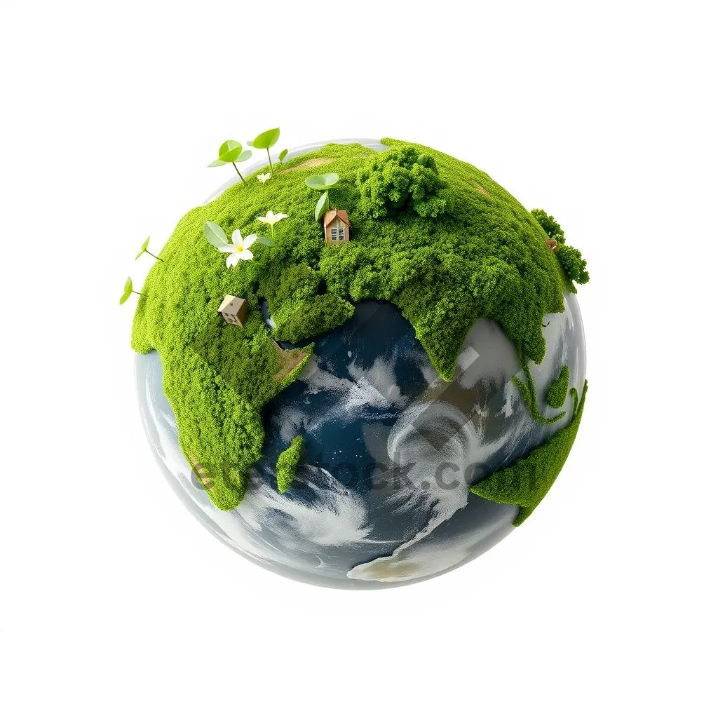 Picture of Glass Earth Globe Planet Icon