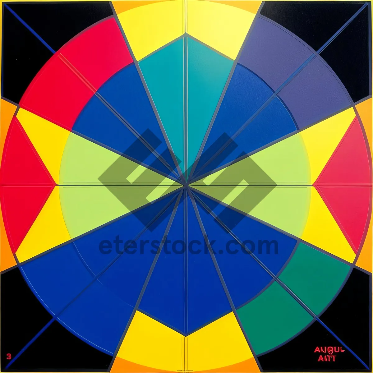 Picture of Colorful Balloon Pattern in Modern Artistic Design