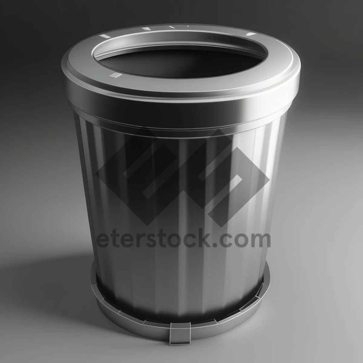 Picture of Empty Coffee Cup in Garbage Bin.