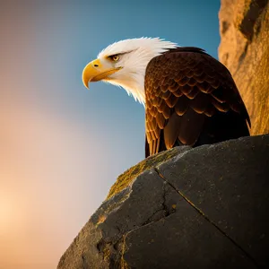 Stunning Bald Eagle with Intense Gaze