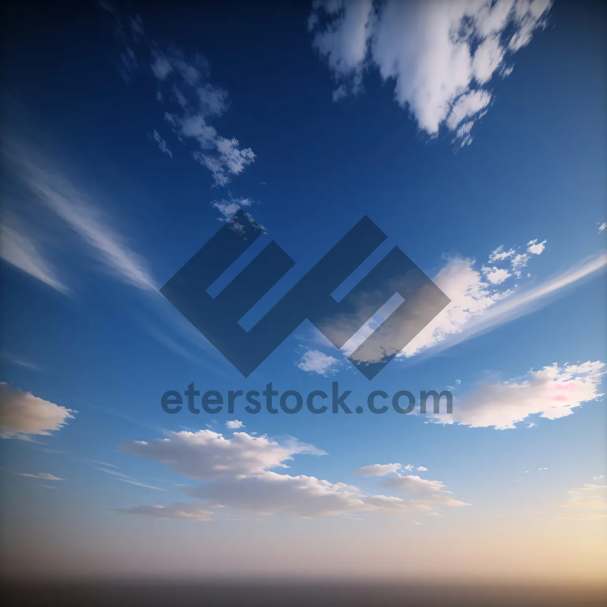 Picture of Vibrant summer skies with fluffy clouds.