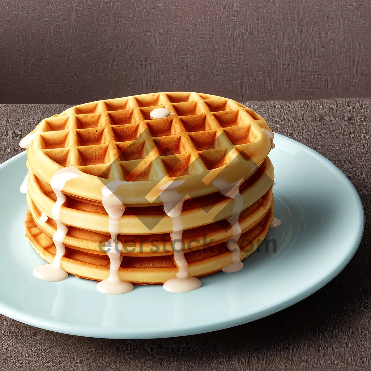 Picture of Delicious Chocolate Cake with Syrup and Pastry