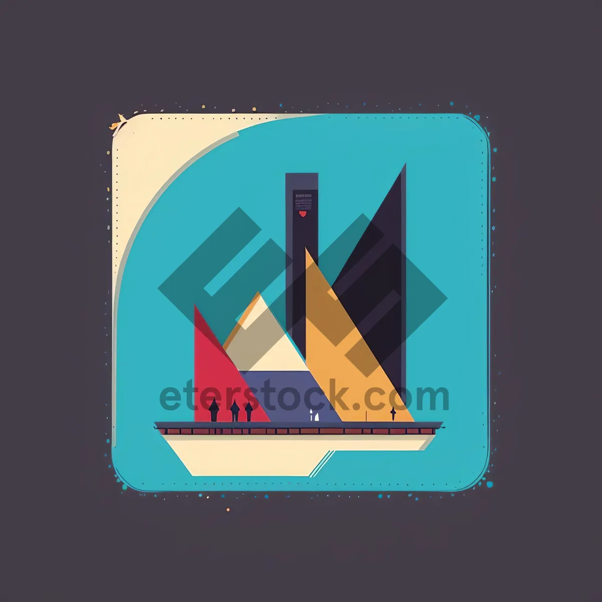 Picture of National Flag Symbol Icon for Country