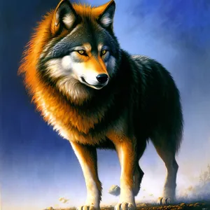 Majestic Timber Wolf: Fierce Beauty in the Wild