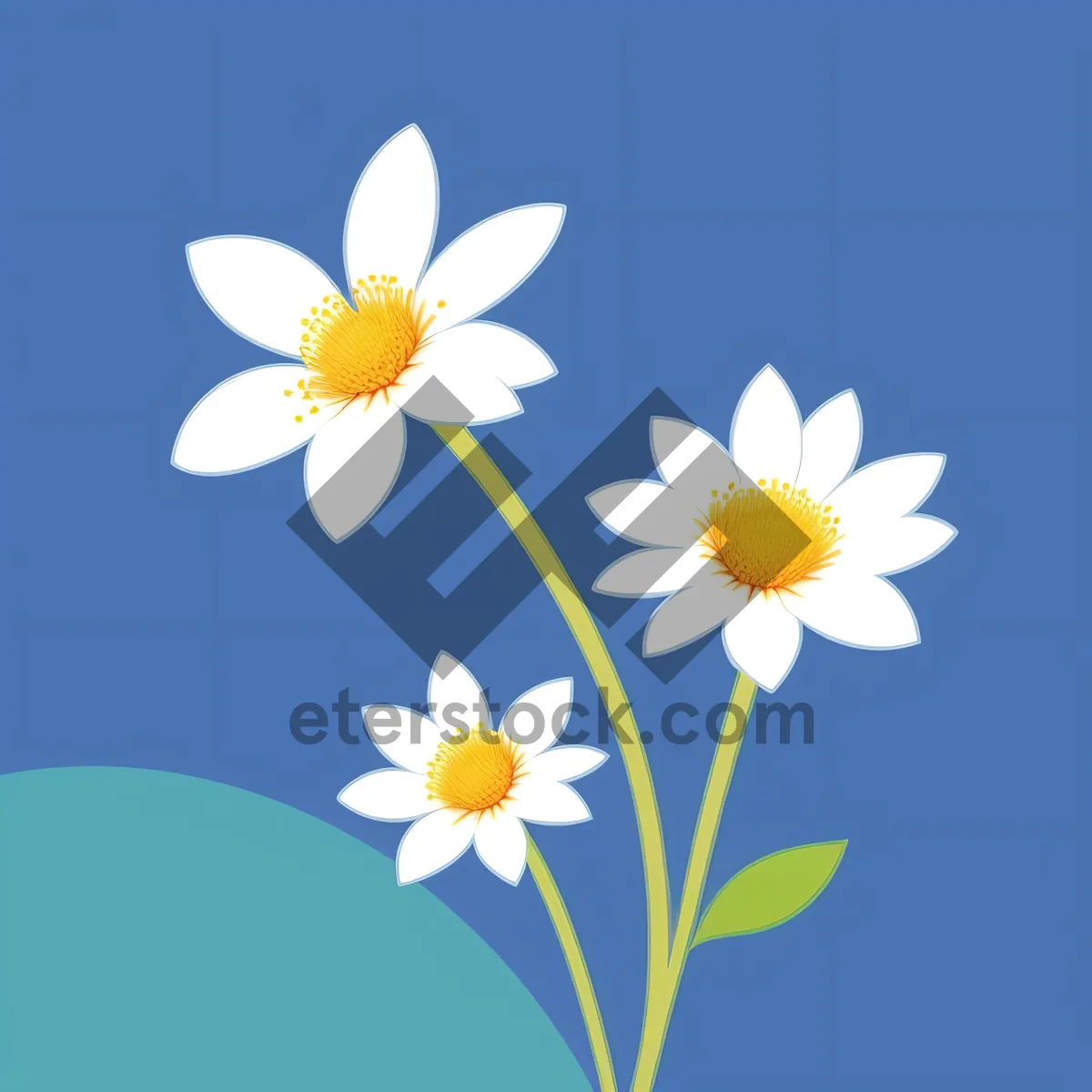 Picture of Yellow Lotus Blossom in Vibrant Garden