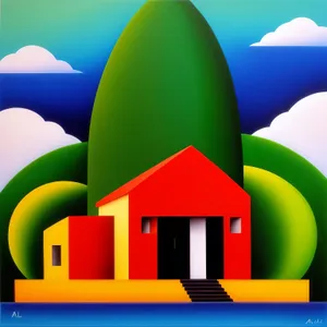 Vibrant 3D Graphic Sign Design