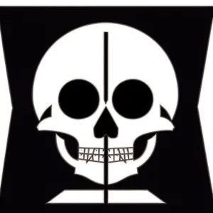 Sinister Skull: Dark Symbol of Death and Evil.