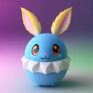 Cute Bunny Cartoon Icon