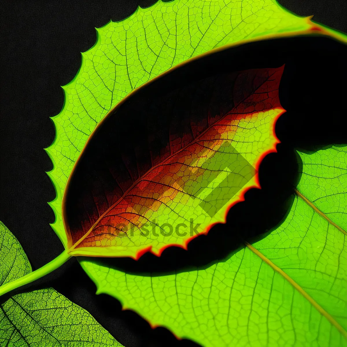 Picture of Vibrant Flora and Lacewing on Leaf