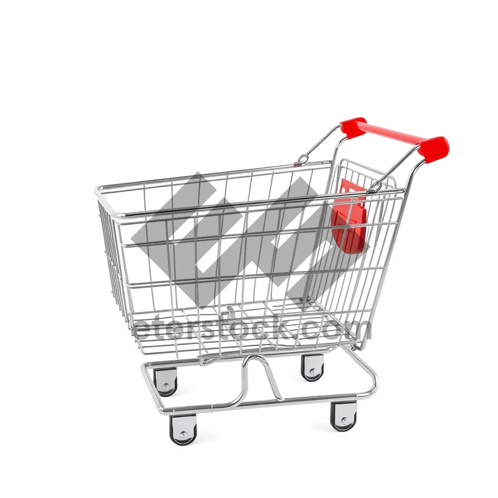 Picture of 3D Shopping Cart for Online Retail Business Transactions