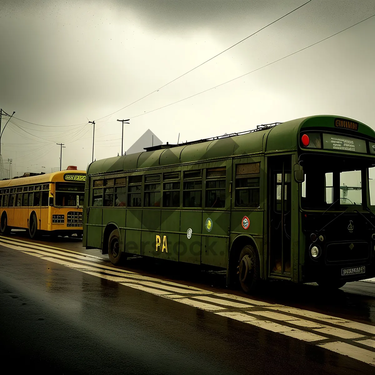 Picture of Urban Transit: City Streetcar on Rail