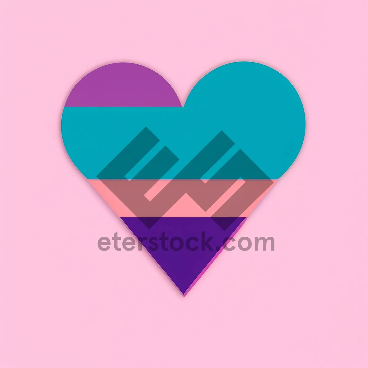 Picture of Love Symbol Heart Icon - Valentine's Graphic Design