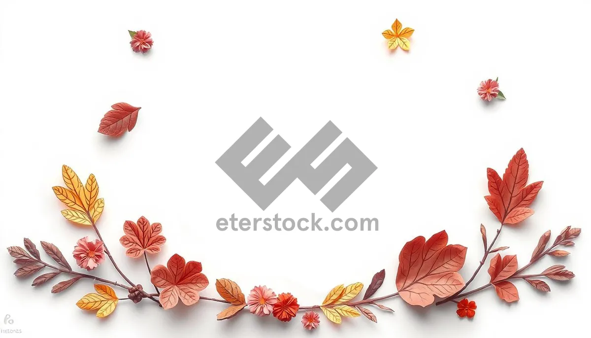 Picture of Pink Floral Love Pattern Design Element - Valentines Card
