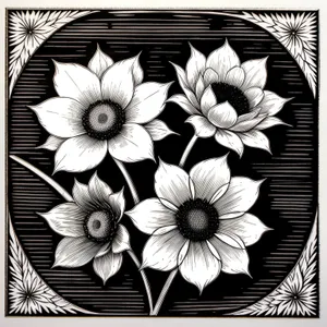 Floral Retro Art Pattern - Decorative Graphic Wallpaper