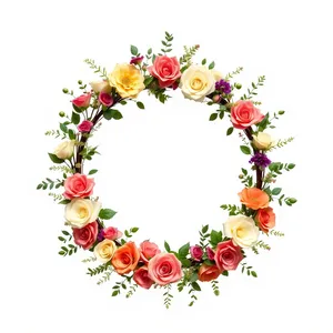 Floral Silhouette Design Wallpaper - Retro Decor Element