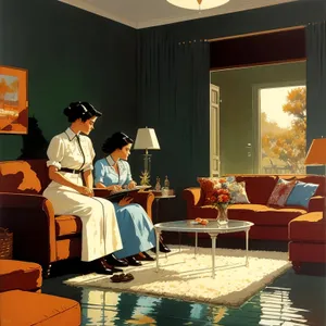 Modern Executive Office Meeting with Businessman
