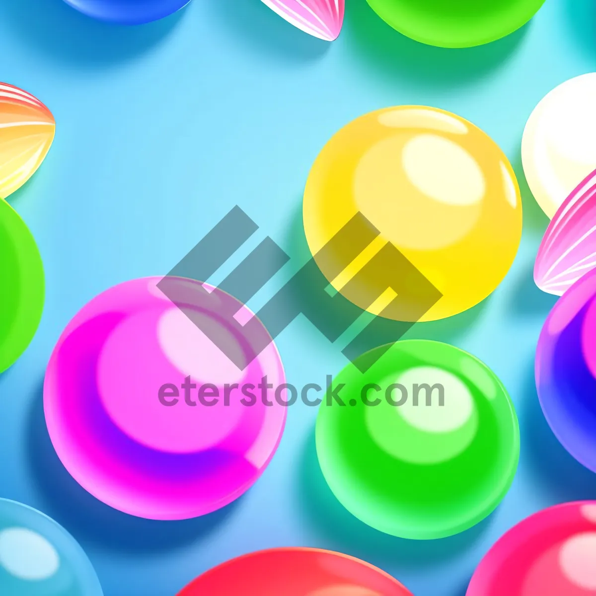 Picture of Bright and Colorful Glass Button Set