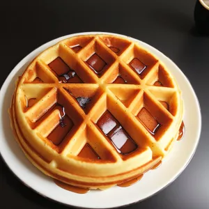 Delicious Pretzel Breakfast on Plate - Sweet Baked Good