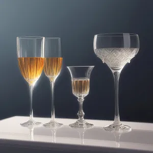 Sparkling Celebration in Crystal Wineglass