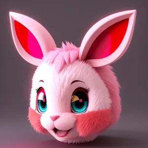 Cute Bunny Cartoon Art with Fun Ears