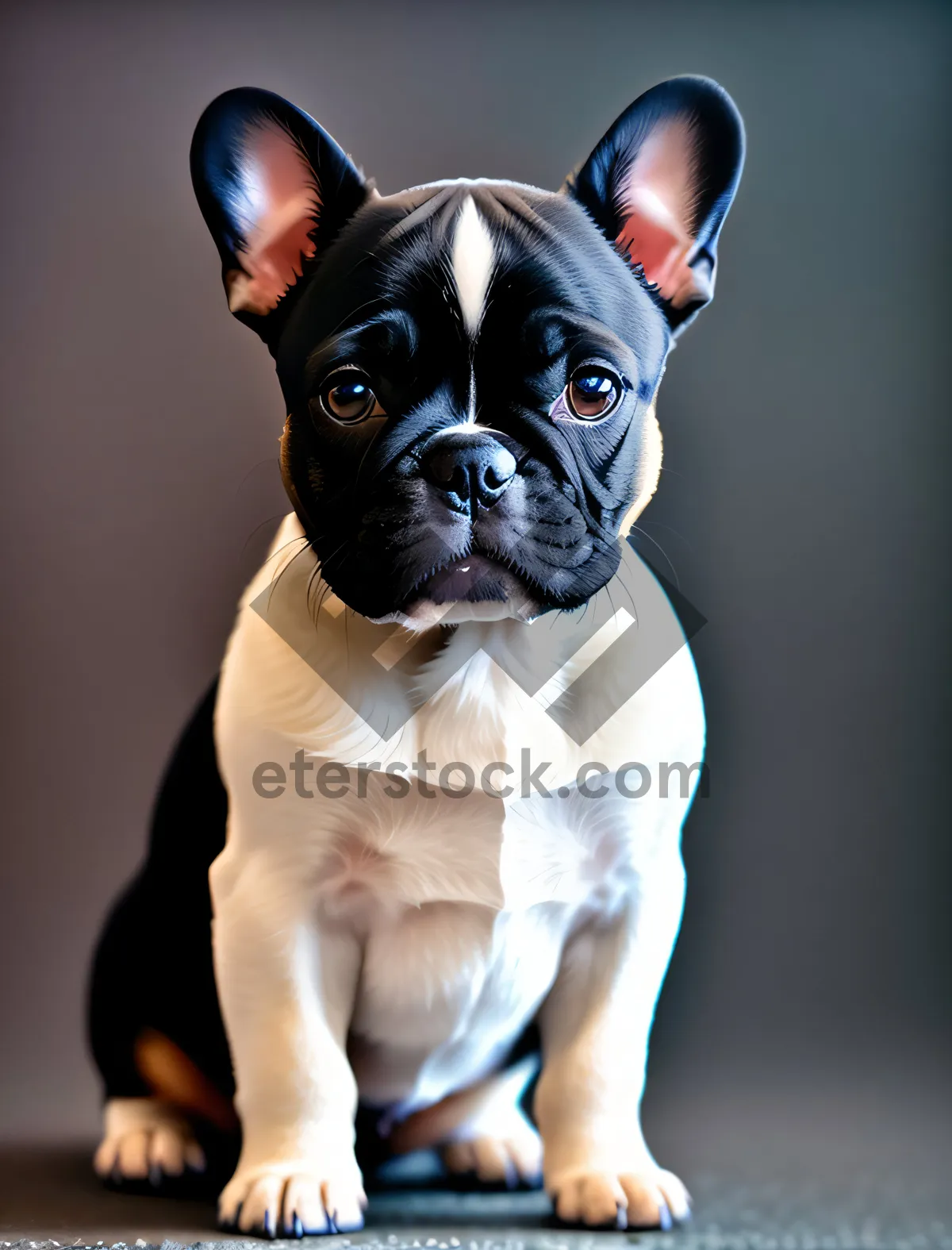 Picture of Bulldog Boxer - Cute Wrinkly Canine Portrait