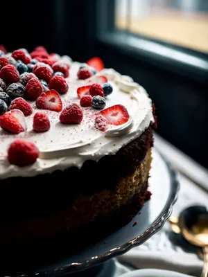 Delicious Berry Trifle Dessert with Fresh Fruits