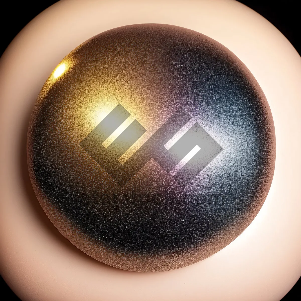 Picture of Shiny Glass Trackball Button with Reflection