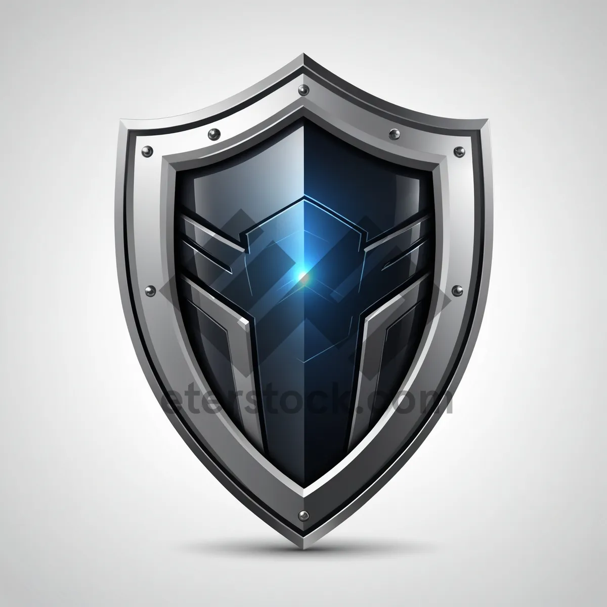 Picture of Shiny shield emblem design icon