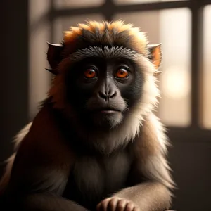 Adorable Baby Monkey with Expressive Eyes