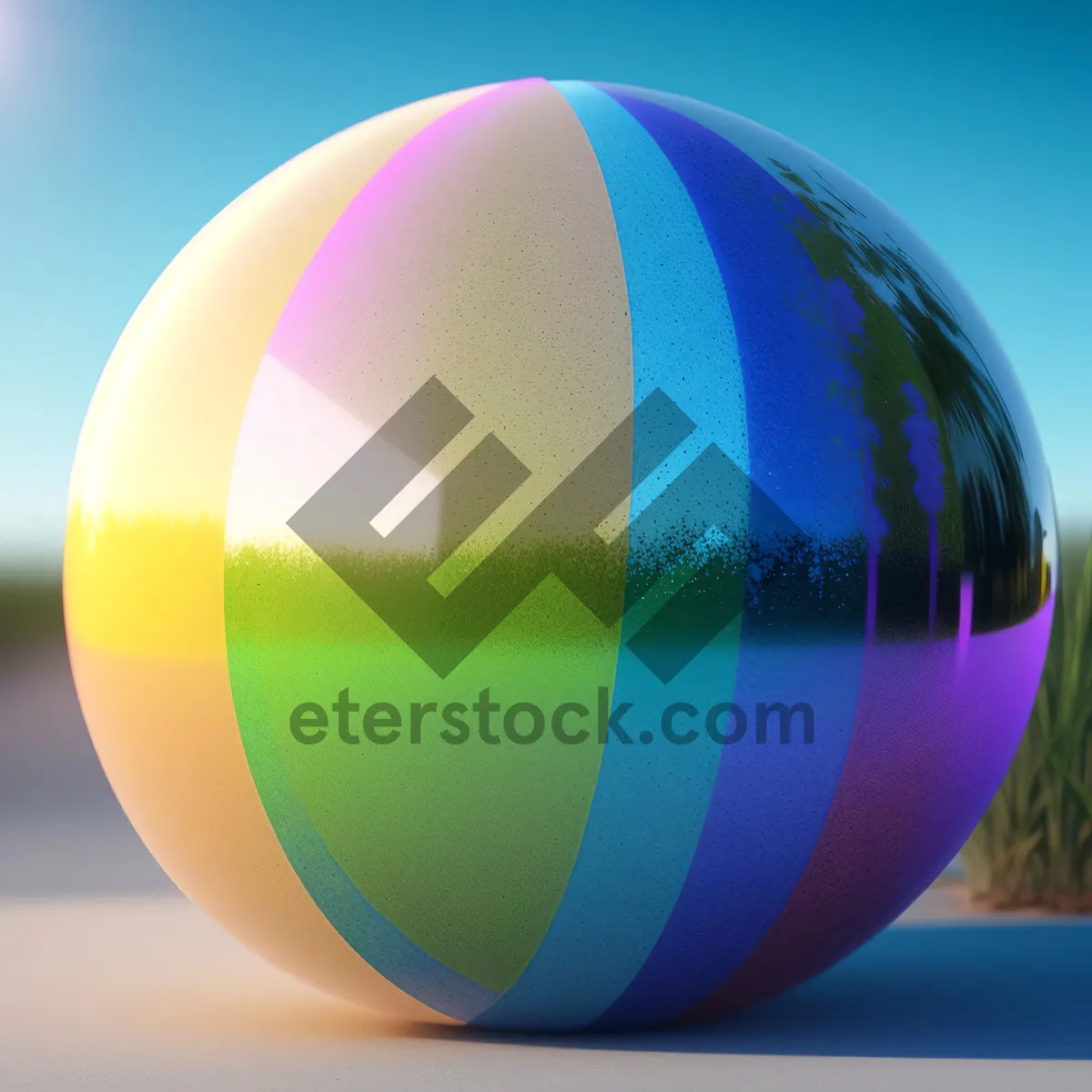 Picture of Globe Icon: Shiny Glass Sphere with World Map