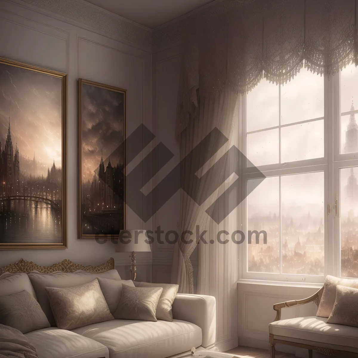 Picture of Cozy Modern Bedroom with Stylish Decor