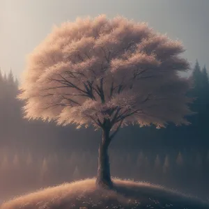Serene Winter Landscape: Snow-Covered Horizon Under Clear Sky