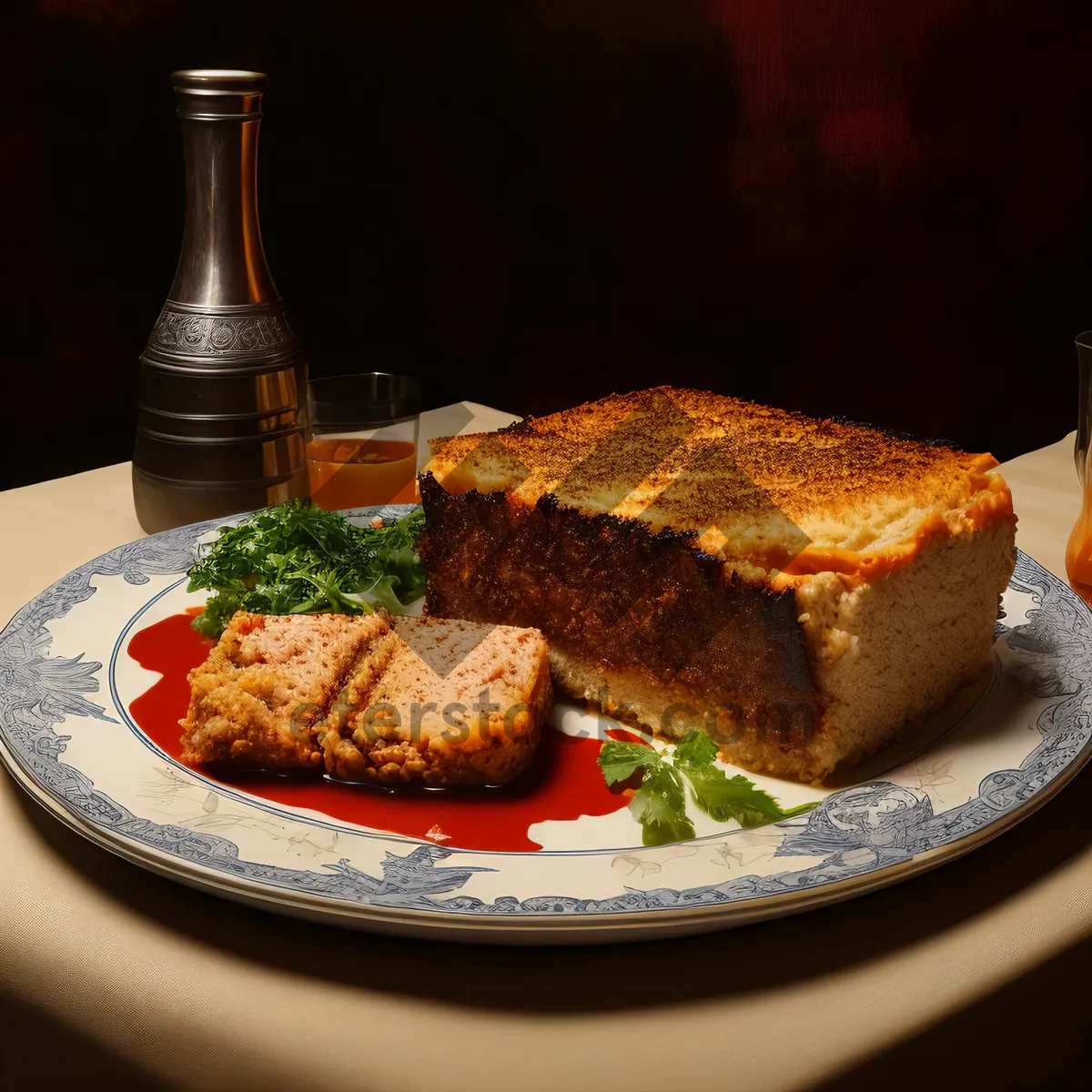 Picture of Healthy Grilled Beef Steak with Roasted Vegetables