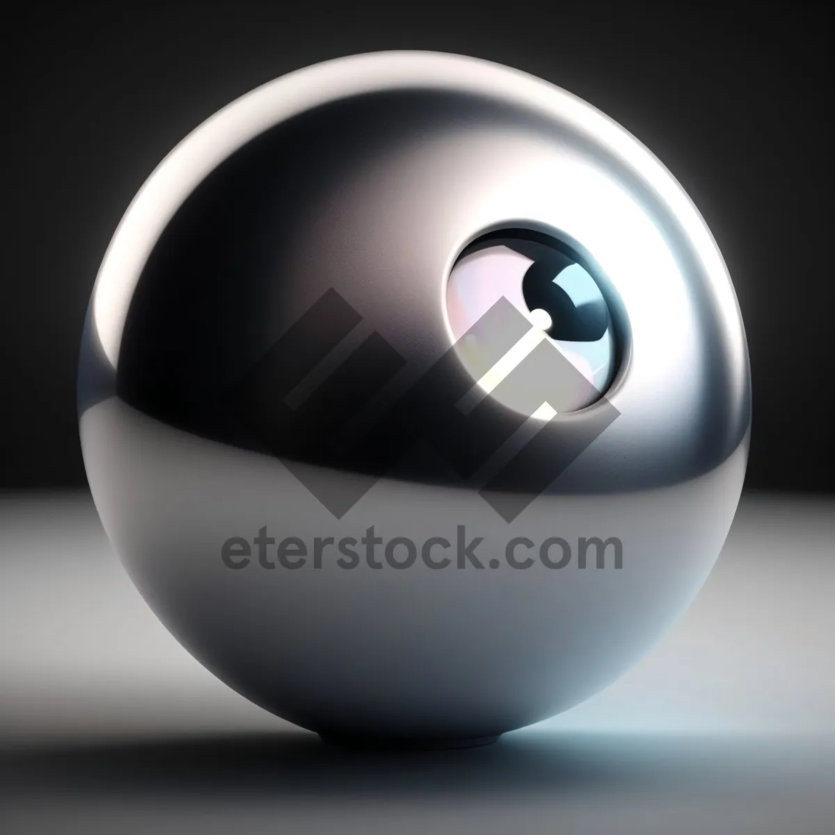 Picture of Glass Satellite Icon - Shiny 3D Sphere Design