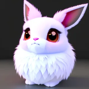 Fluffy Bunny Easter Cutie